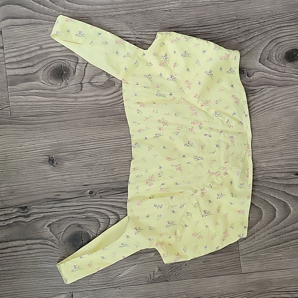 Poppy Lemon Floral Corset
